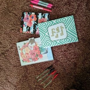 Journals and pens